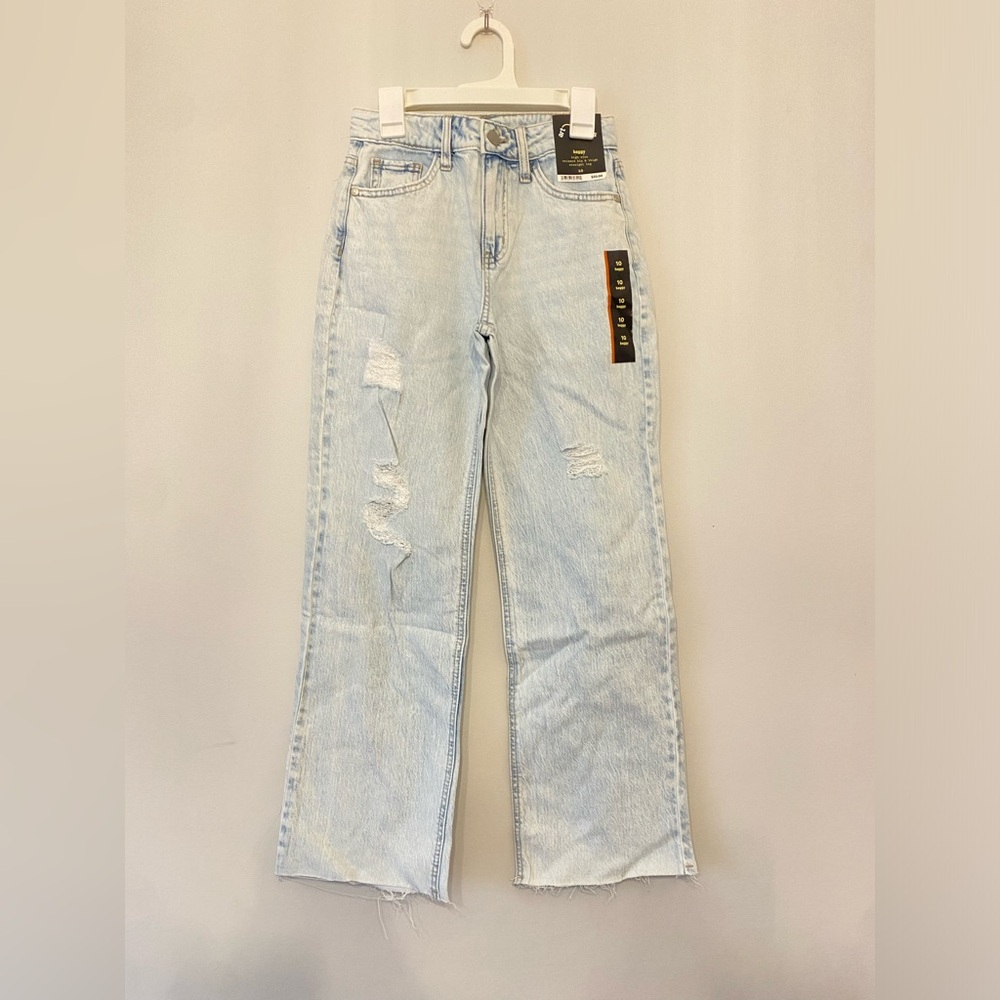 Girl’s Light Blue Distressed Jeans Sz 10 NWT